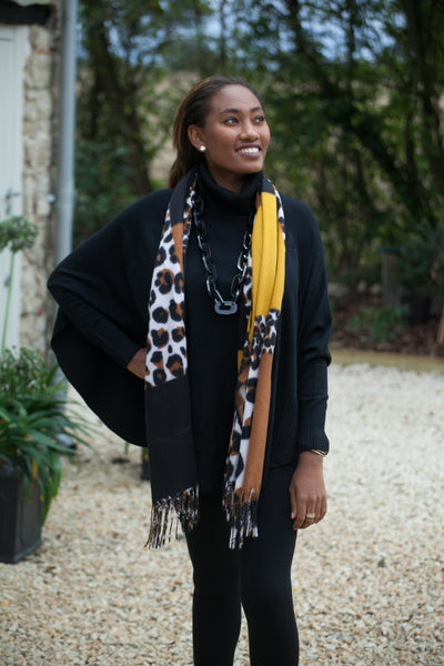 Animal print 2025 scarf outfit