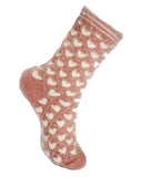 VERA TUCCI HEARTS DESIGN FLUFFY WOMEN'S WINTER SOCKS RMD2305-08-2 NEW FOR AW23!