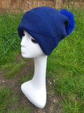 Hat LYDIA - AW21 NEW SPARKLE STRIPES POM POM HAT HL21-C15 - Vera Tucci OriginalsAccessories