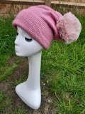 Hat LYDIA - AW21 NEW SPARKLE STRIPES POM POM HAT HL21-C15 - Vera Tucci OriginalsAccessories