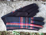 Gloves NICOLERA -AW21 TARTAN CHECK GLOVES XMJ3877 - Vera Tucci OriginalsAccessories BLACK / SM