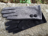 Gloves ADDISON - AW21 HERRINGBONE CHEVRON GLOVES XMJ3960 - Vera Tucci OriginalsAccessories SM / GREY