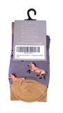 Luxury Women's Bamboo Sock W31 HORSES