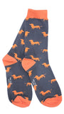 Luxury Women's Bamboo Sock W9 Sausage Dogs