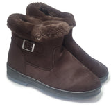 VERA TUCCI STIEFEL AUS FAUX-WILDLEDER, 3 FARBEN, 5 GRÖSSEN RMD2305-35, MIT FLEECE GEFÜTTERTE DAMEN-STIEFELETTEN