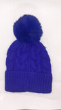 CLASSIC CABLE KNIT TURN UP ANGORA POM HAT AW23-RMD-92