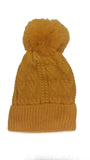 ACRYLIC CABLE POM POM HAT AW23-RMD-52