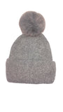 EINFACHE ANGORA-POM-MÜTZE AW23-RMD-94