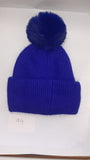 SIMPLE TURN UP ANGORA POM HAT AW23-RMD-94