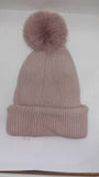 SIMPLE TURN UP ANGORA POM HAT AW23-RMD-94