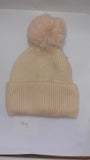 SIMPLE TURN UP ANGORA POM HAT AW23-RMD-94