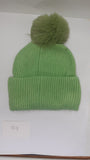 SIMPLE TURN UP ANGORA POM HAT AW23-RMD-94