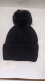 SIMPLE TURN UP ANGORA POM HAT AW23-RMD-94