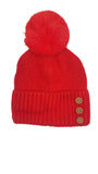 3 BUTTON ANGORA POM HAT AW23-RMD-93