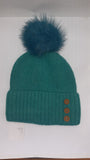 3 BUTTON ANGORA POM HAT AW23-RMD-93