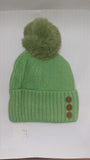 3 BUTTON ANGORA POM HAT AW23-RMD-93