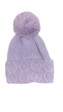 CABLE TURN UP ANGORA POM HAT AW23-RMD-91