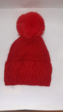 CABLE TURN UP ANGORA POM HAT AW23-RMD-91