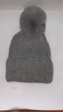 CABLE TURN UP ANGORA POM HAT AW23-RMD-91