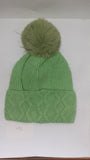 CABLE TURN UP ANGORA POM HAT AW23-RMD-91