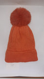 ACRYLIC WEAVE PATTERN POM POM HAT AW23-RMD-50