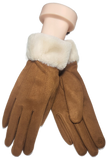 SHEEPSKIN FAUX FUR CUFF GLOVE RMD2403-139