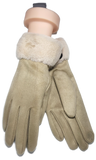 SHEEPSKIN FAUX FUR CUFF GLOVE RMD2403-139