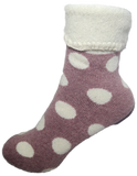 VERA TUCCI LUXURY WOMENS TURN OVER CUFF SOCKS RMD2403-24-05 SPOTS