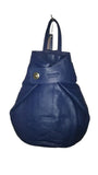 Leather Bag Silvia Backpack - Vera Tucci OriginalsBags NAVY