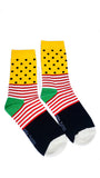 Luxury Men's Bamboo Sock M10 Spots & Stripes B