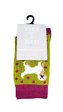 Luxury Women's Bamboo Sock  W27 DOG & SPOTS