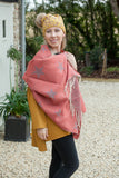 Scarves HELENE REVERSIBLE STAR SCARF - SC5068 - Vera Tucci OriginalsAccessories RED