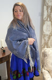 Scarves HELENE REVERSIBLE STAR SCARF - SC5068 - Vera Tucci OriginalsAccessories #3 DARK GREY/LIGHT GREY