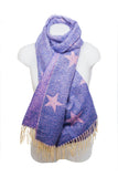 Scarves HELENE REVERSIBLE STAR SCARF - SC5068 - Vera Tucci OriginalsAccessories