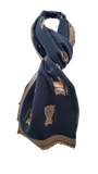 CAT PATTERN RMD2305-22 VERA TUCCI SCARF NEW FOR AW23!