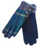 VERA TUCCI POM POM TARTAN PATTERN GLOVE RMD2305-07 2 COLOURS 2 SIZES