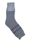 VERA TUCCI WINTER WOMEN'S THERMAL PATTERNED GREY SOCKS RMD2305-06-3 NEW FOR AW23!