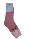 VERA TUCCI CAT DESIGN WOMEN'S THERMAL WINTER SOCKS RMD2305-85-01 NEW FOR AW23!