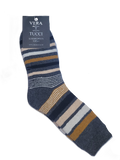 VERA TUCCI STRIPE PATTERN MEN'S THERMAL WINTER SOCKS RMD2305-89-02 NEW FOR AW23!