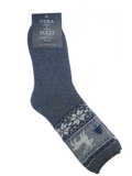 VERA TUCCI WINTER WONDERLAND DESIGN PATTERNED MEN'S THERMAL WINTER SOCKS RMD2305-10-5 NEW FOR AW23!