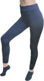 Ladies Vera Tucci Stretch Fit Leggings In Navy Or Black - One Size fits all from size 10 to 22